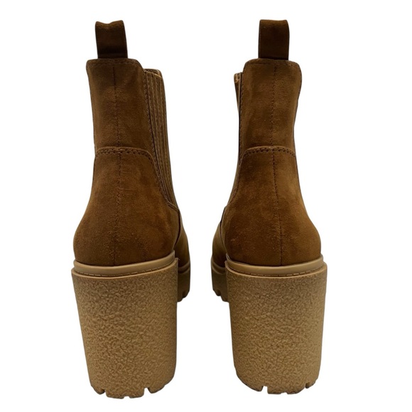 Steve Madden Caster H20 Camel Micro Suede Waterproof Lug Sole Boot Women 8 - Picture 8 of 15